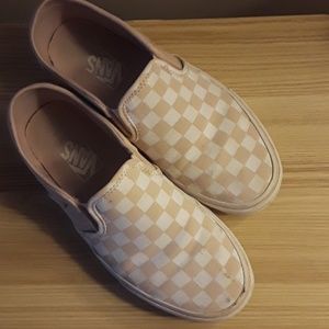 Rose checkered vans